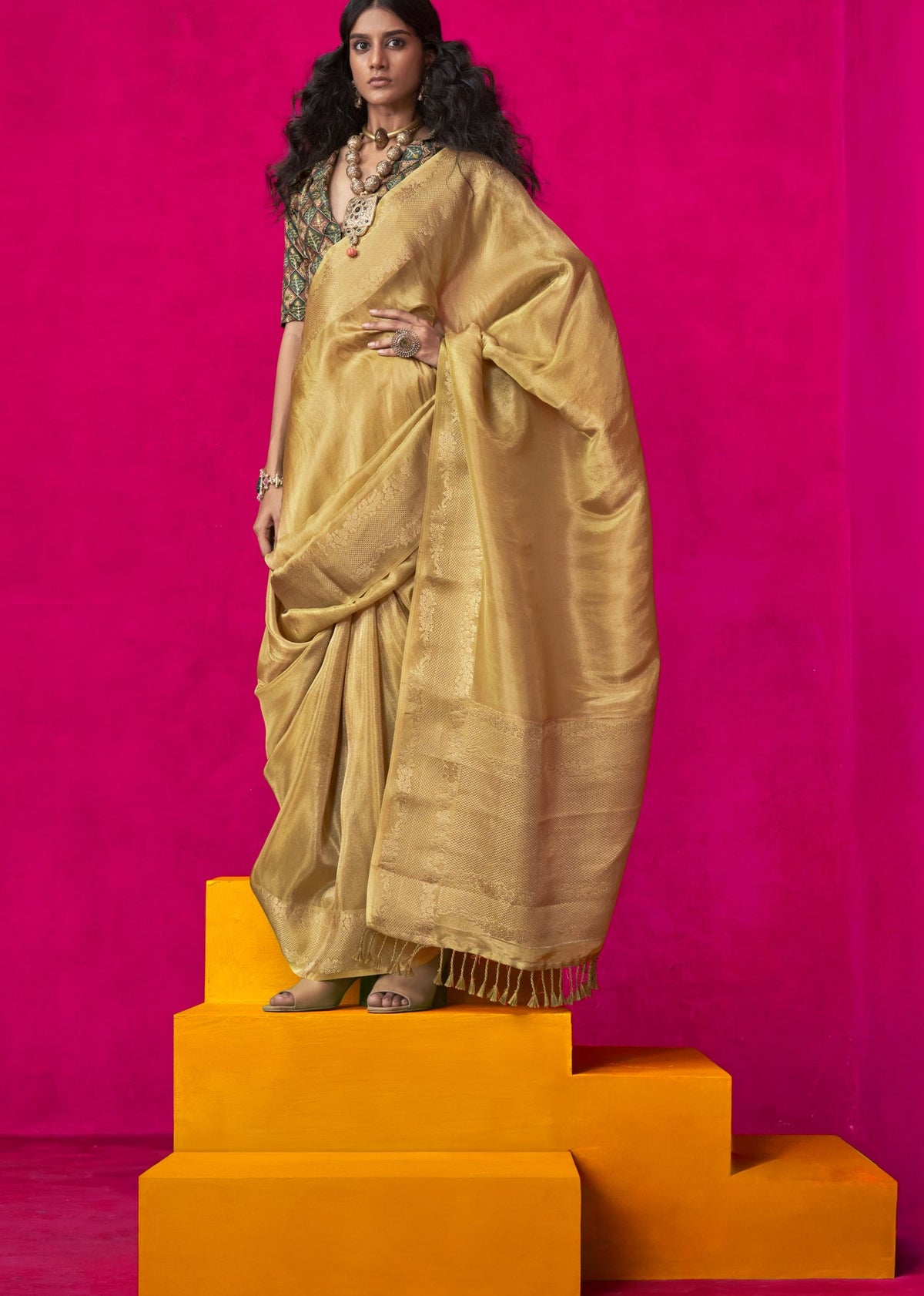 KLAILA VISCOSE ZARI TISSUE