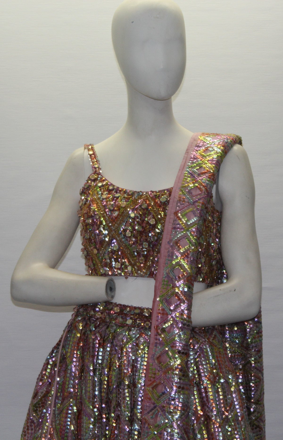 Rose Gold Lehenga Set